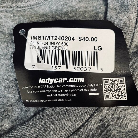 Indy 500 2024 Large T Shirt Graphic Racing Tee Official Gainbridge Triblend - Picture 4 of 8